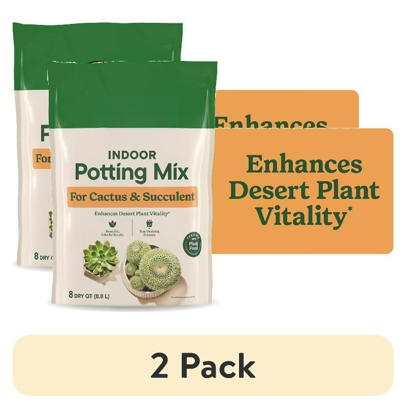 Cactus Mix Pot - (2 kemasan) Campuran Tanam Dalam Ruangan