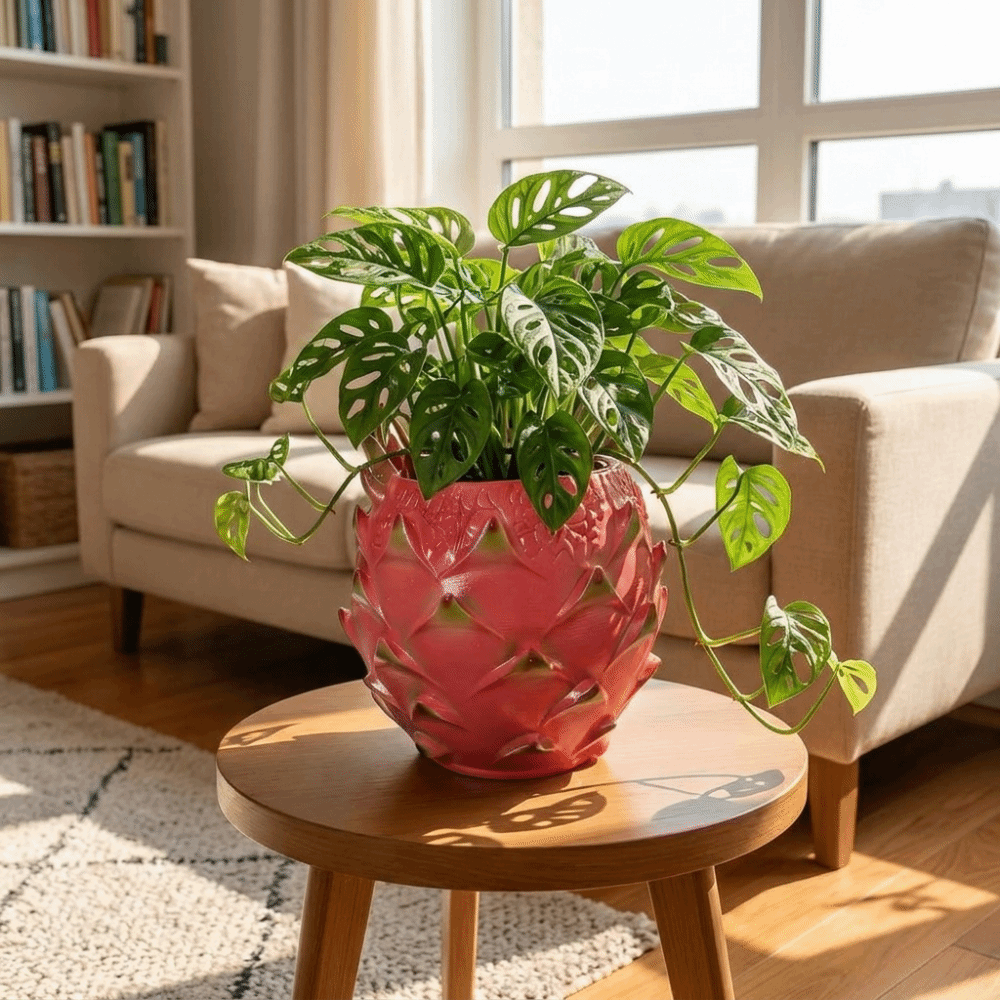 Snake Plant Ceramic - Pot Tanaman Buah Naga Resin Kreatif